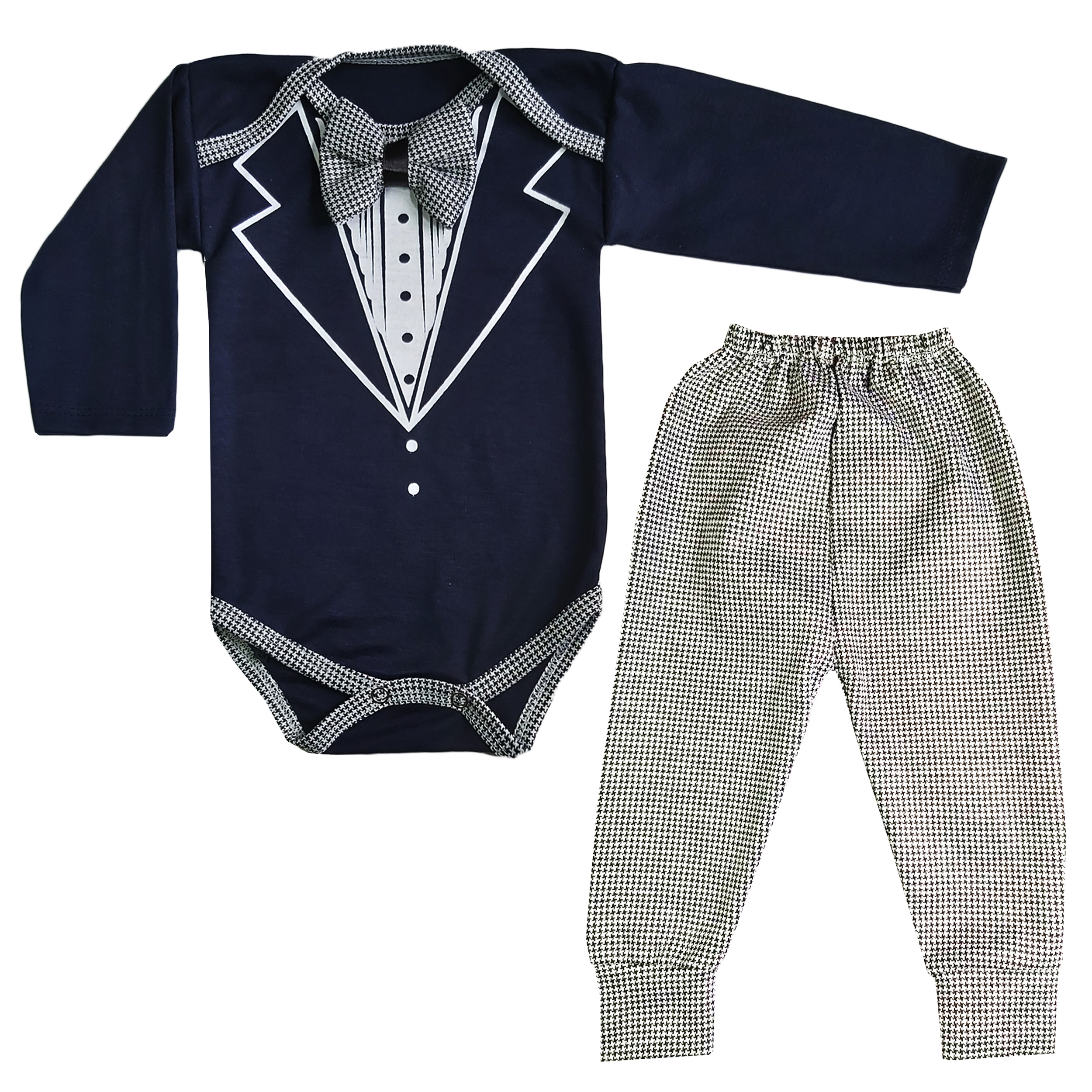 ست بادی و شلوار نوزادی پسرانه کد CL99