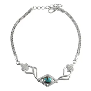  دستبند نقره زنانه کد 014