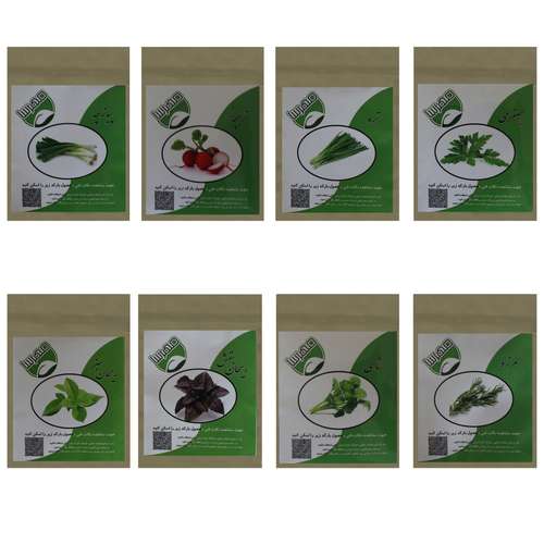 بذر سبزی خوراکی مهرسا کد 08 مجموعه 8 عددی