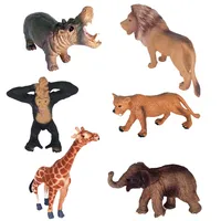 فیگور طرح حیوانات جنگل مدل ANIMAL WORLD مجموعه 6 عددی