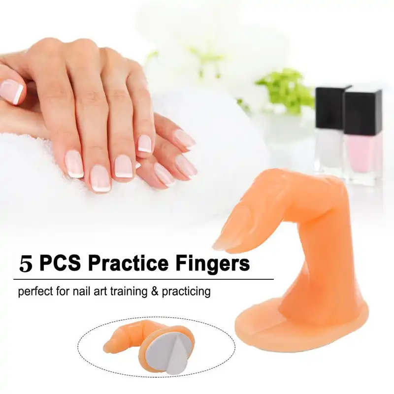 انگشت مصنوعی کاشت ناخن مدل FN01 مجموعه 5 عددی