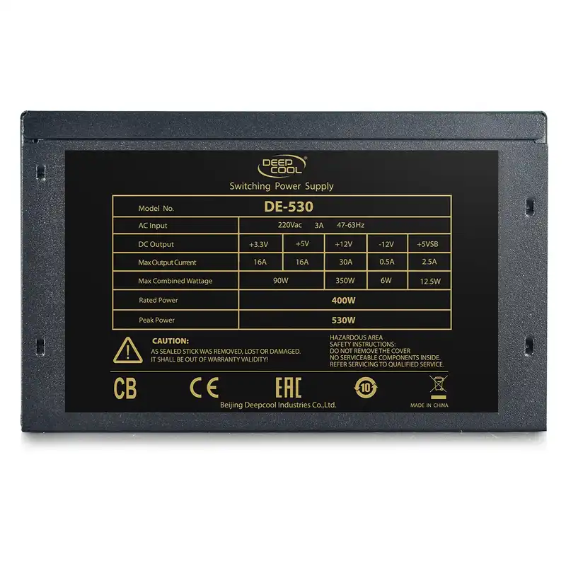 منبع تغذیه کامپیوتر دیپ کول مدل DP-DE530-BK