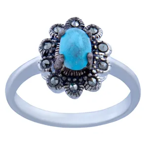  انگشتر نقره زنانه بازرگانی میلادی کد AW_202