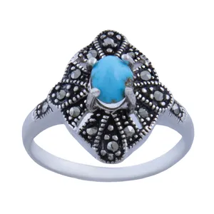   انگشتر نقره زنانه بازرگانی میلادی کد AW_206