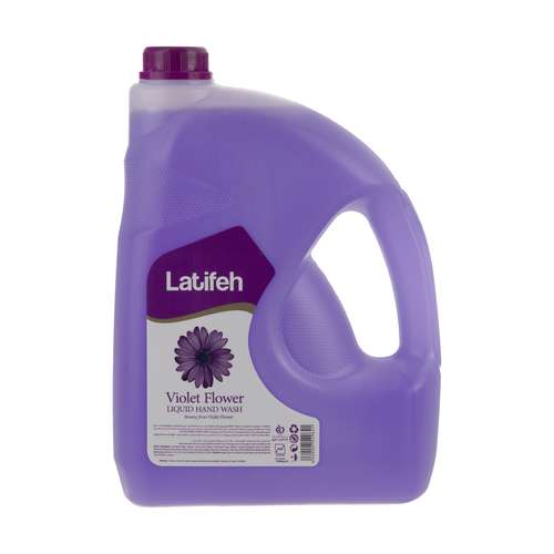مایع دستشویی لطیفه مدل Violet Flower وزن 3.8 کیلوگرم