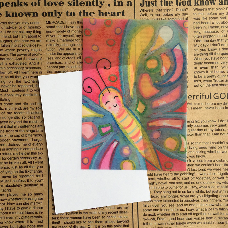 کارت پستال طرح پروانه کد KAL.PARV2