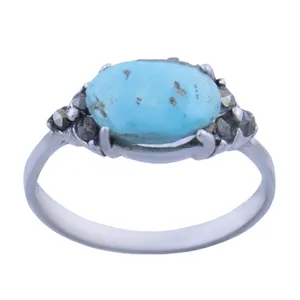   انگشتر نقره زنانه بازرگانی میلادی کد AW_204