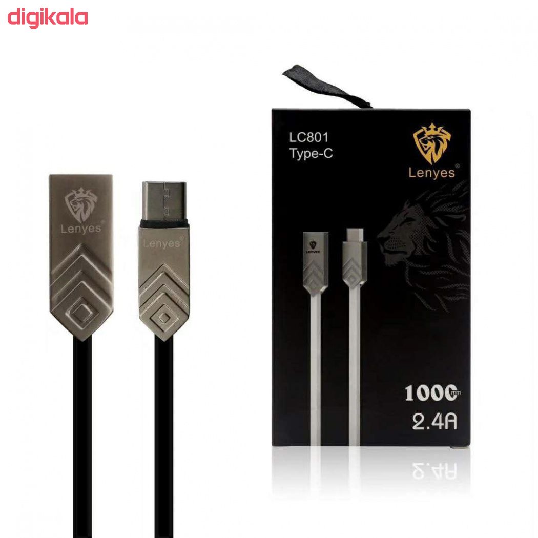 کابل تبدیل USB به microUSB لنیز مدل LC801V به طول 1 متر main 1 1
