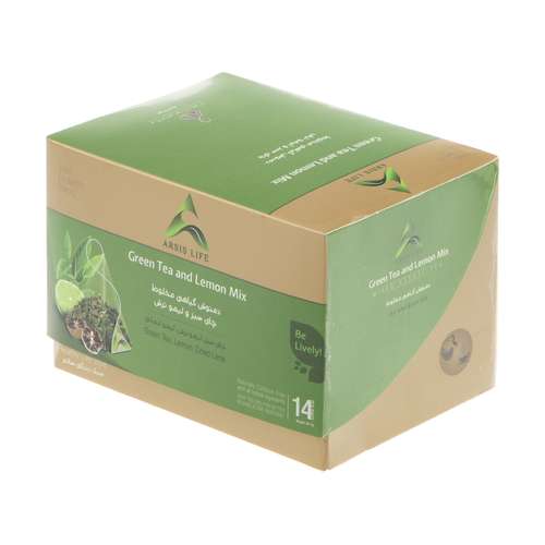 دمنوش گیاهی چای سبز و لیمو ترش آرسیس - بسته 14 عددی 