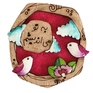 گل سینه زنانه طرح می اندیشم کد 01