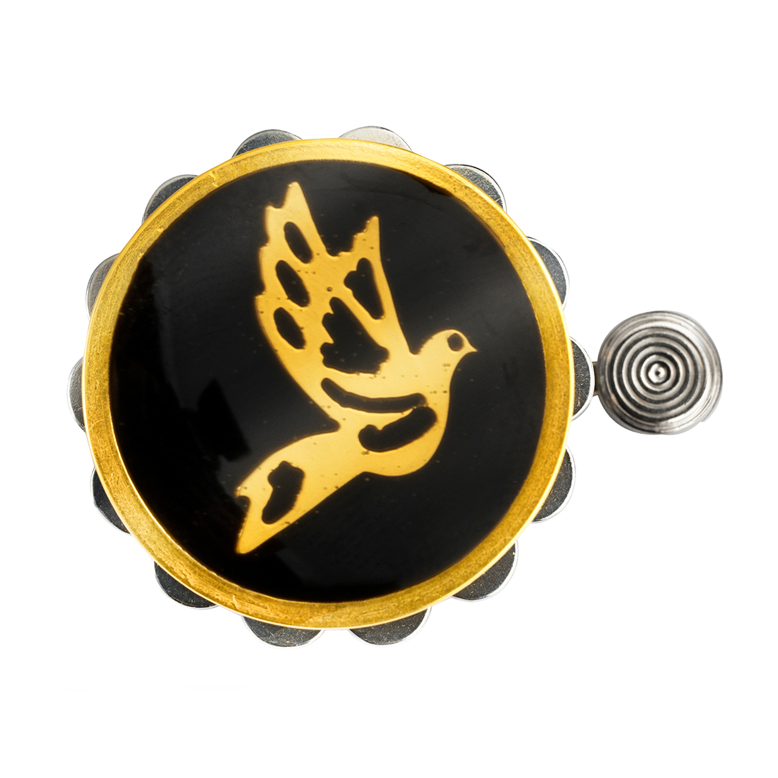 گیره روسری عالیانی طرح کبوتر کد 10