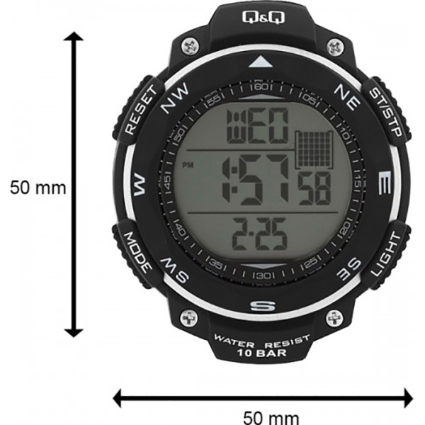 ساعت مچی دیجیتال مردانه کیو اند کیو مدل  M124J002Y