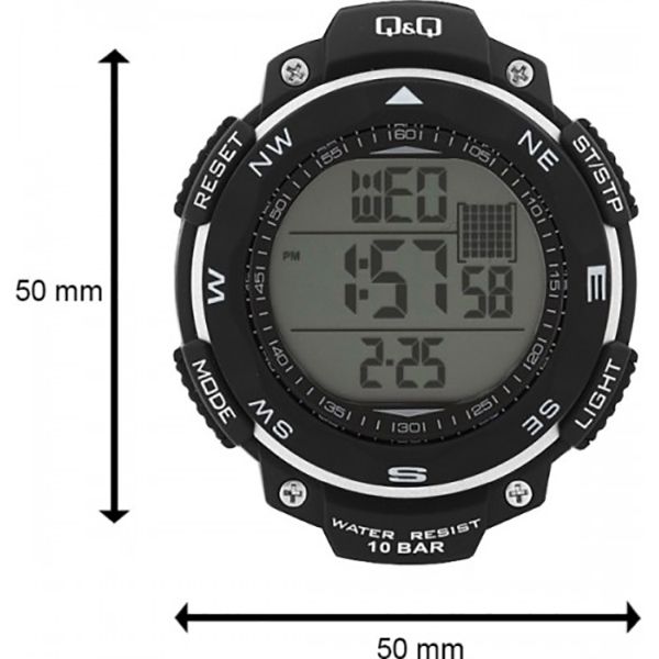 ساعت مچی دیجیتال مردانه کیو اند کیو مدل M124J002Y -  - 3