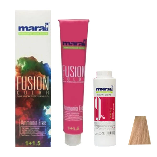  کیت رنگ مو مارال مدل Fusion شماره 9.506 حجم 100 میلی لیتر رنگ قهوه ای کره عسلی