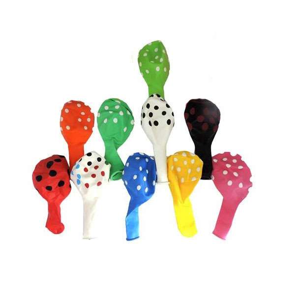 بادکنک مدل خالدار بسته 10 عددی