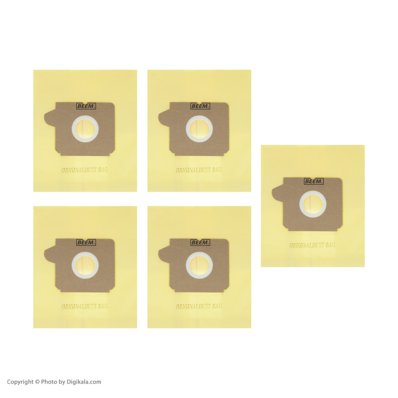 کیسه جاروبرقی مدل2400w مناسب برای جاروبرقی بیم بسته 5 عددی به همراه فیلتر