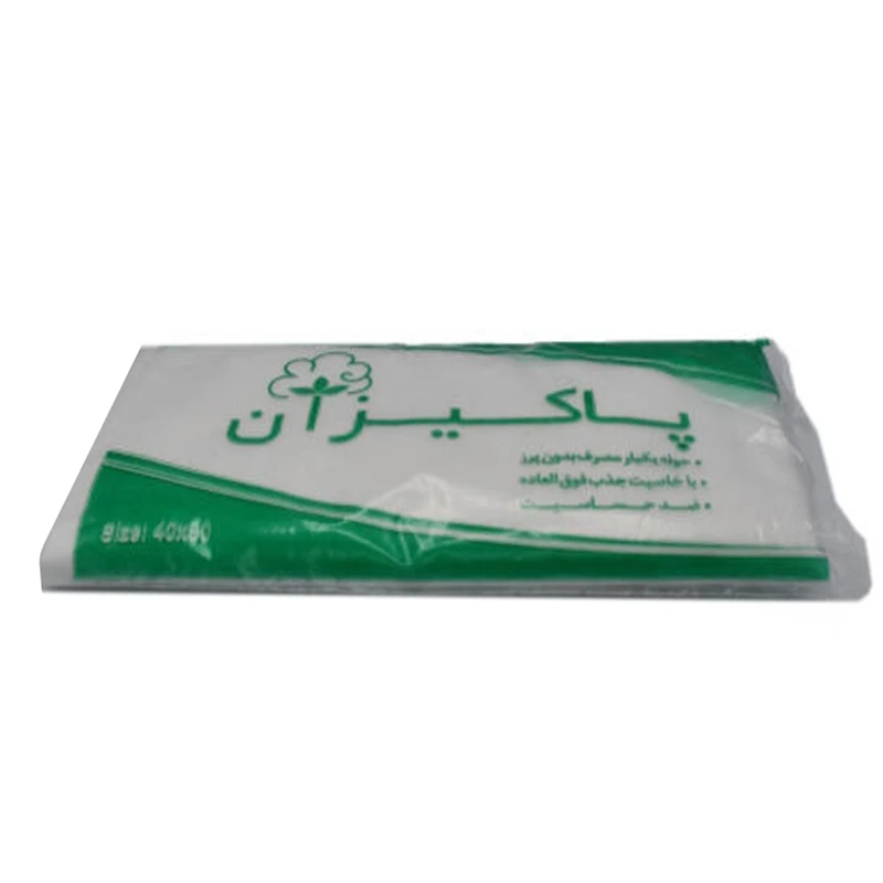 حوله یکبار مصرف پاکیزان کد 8129 سایز 40x80 سانتی‌ متر بسته 5 عددی
