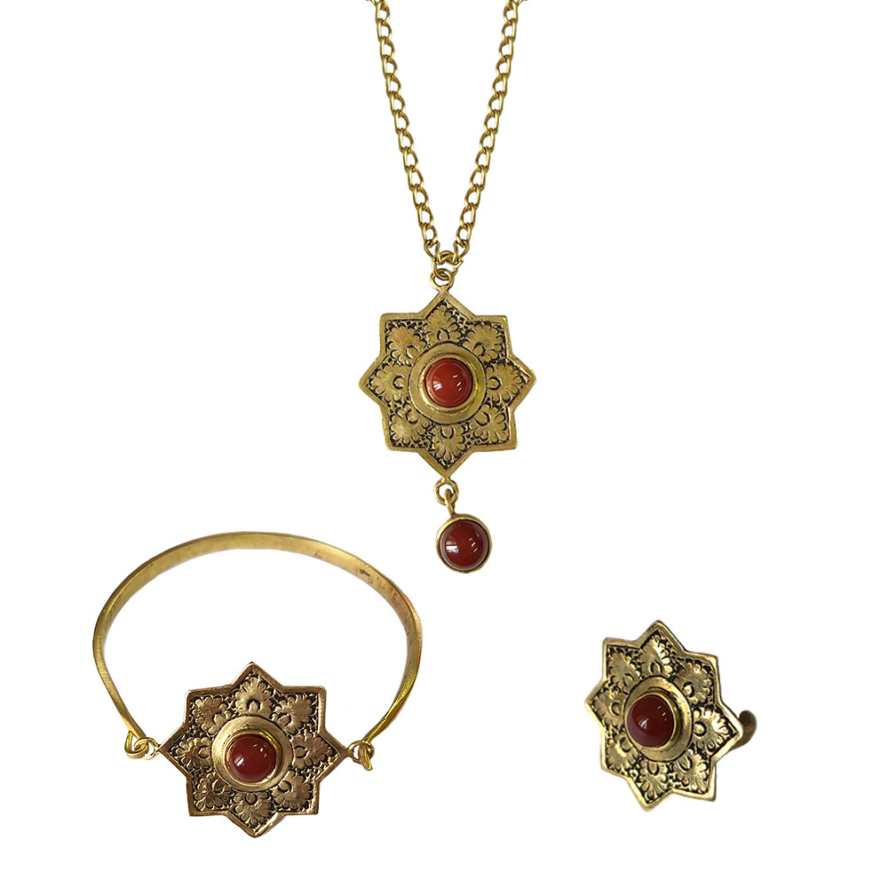 نیم ست زنانه مدل شمسه