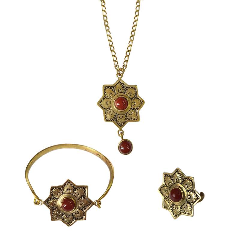 نیم ست زنانه مدل شمسه