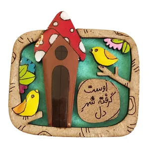 گل سینه زنانه طرح شهر دل کد 07