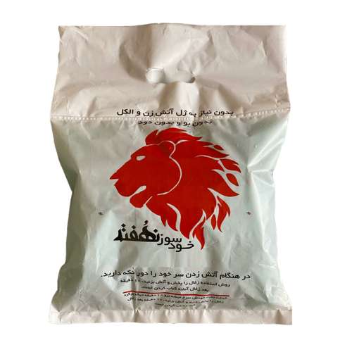 زغال کبابی نهفته کد W900 بسته 15 عددی