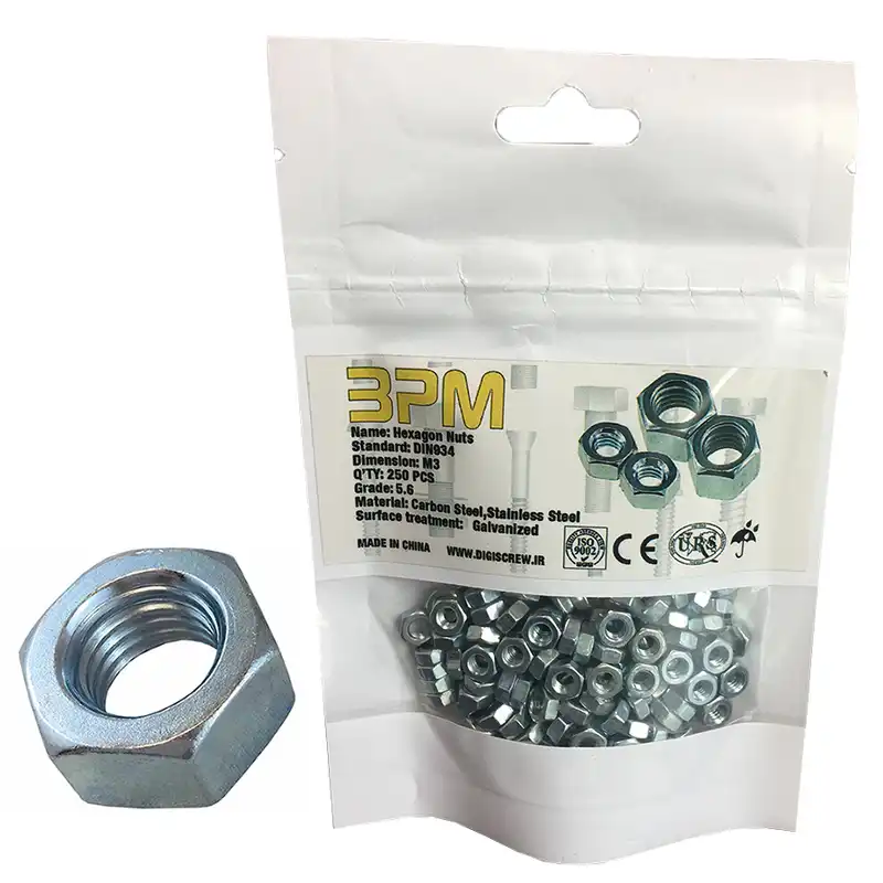 مهره مدل BPM-M3 بسته 250 عددی