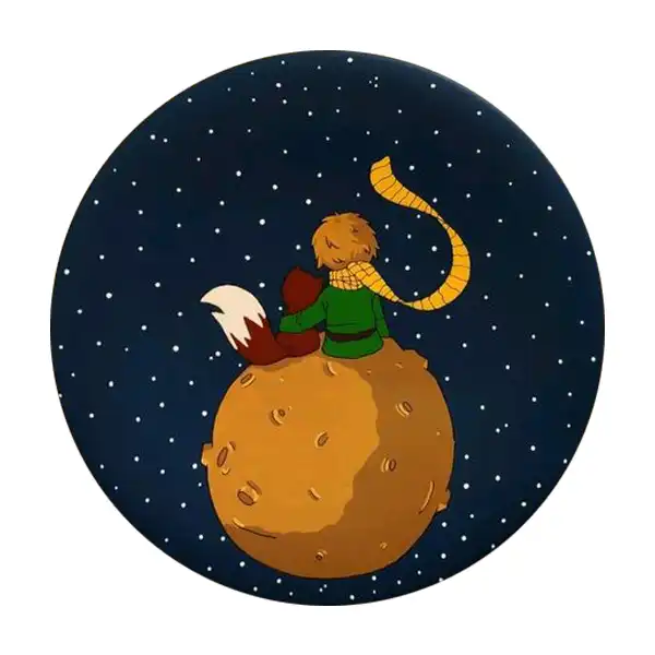 بشقاب دیوارکوب سفالی طرح شازده کوچولو کد D77-S20