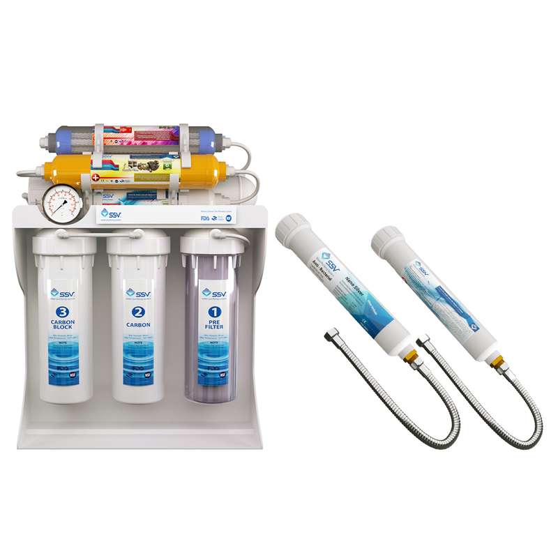 دستگاه تصفیه کننده آب خانگی اس اس وی مدل UltraPro X800 به همراه فیلتر دوش و سرویس بهداشتی دستگاه تصفیه کننده آب خانگی اس اس وی مدل UltraPro X800 به همراه فیلتر دوش و سرویس بهداشتی