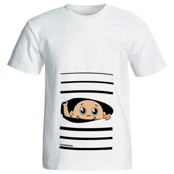 تی شرت بارداری طرح Boy کد 3994 NP
