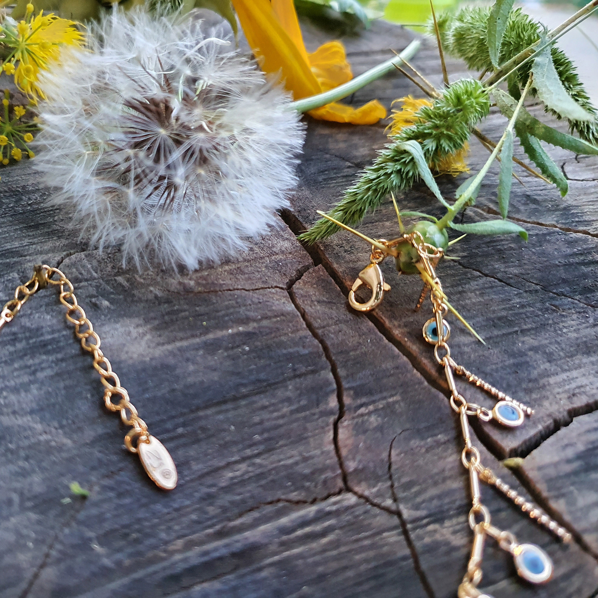 پابند زنانه طرح چشم نظر کد PA1165