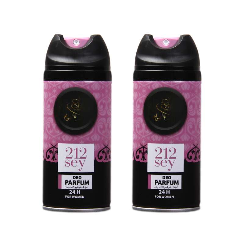 اسپری خوشبو کننده بدن زنانه جی ام مدل P6 حجم 150 میلی لیتر مجموعه 2 عددی اسپری خوشبو کننده بدن زنانه جی ام مدل P6 حجم 150 میلی لیتر مجموعه 2 عددی