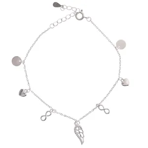 دستبند نقره زنانه مدل CF کد 2374