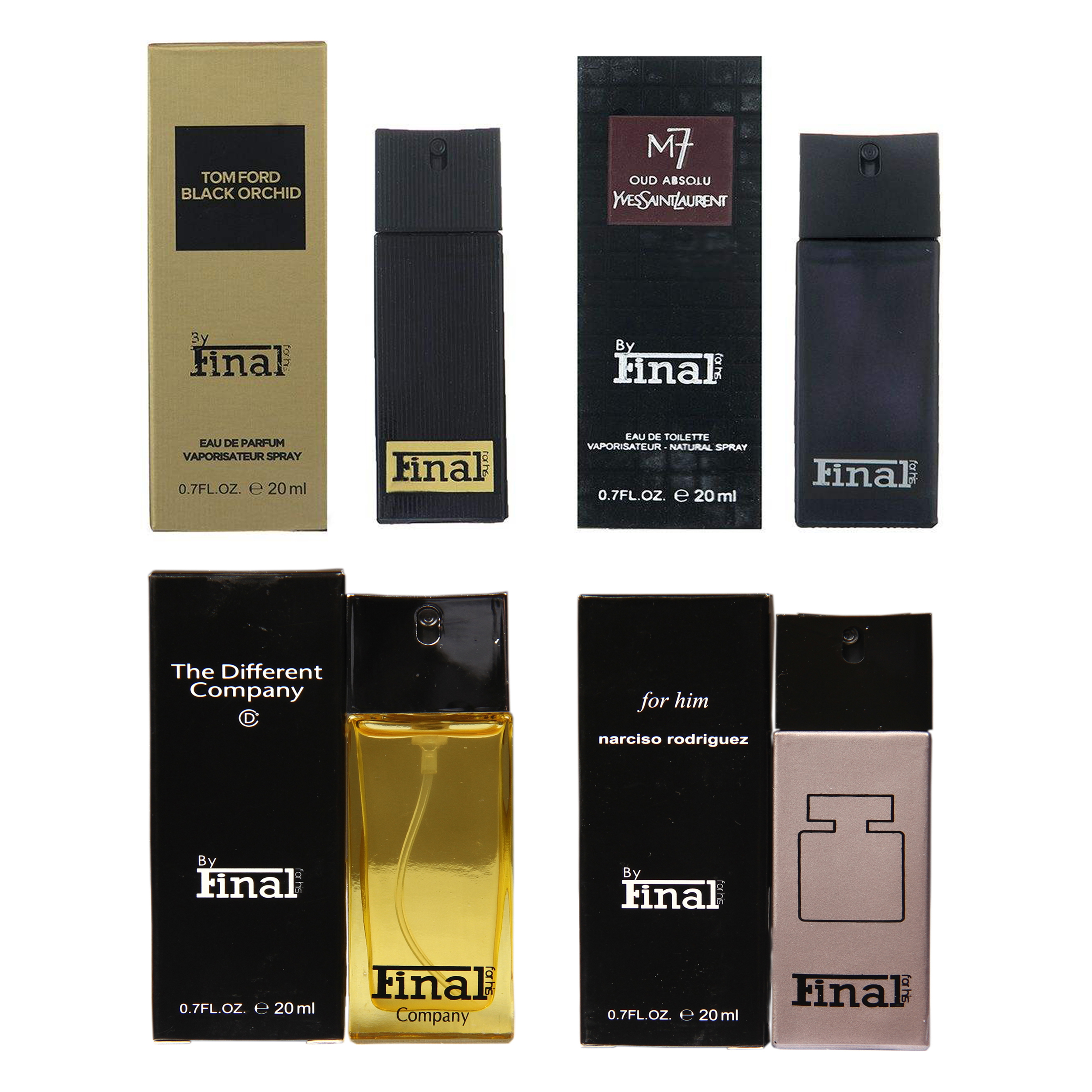 عطر جیبی فینال مدل F4 حجم 20 میلی لیتر مجموعه 4 عددی