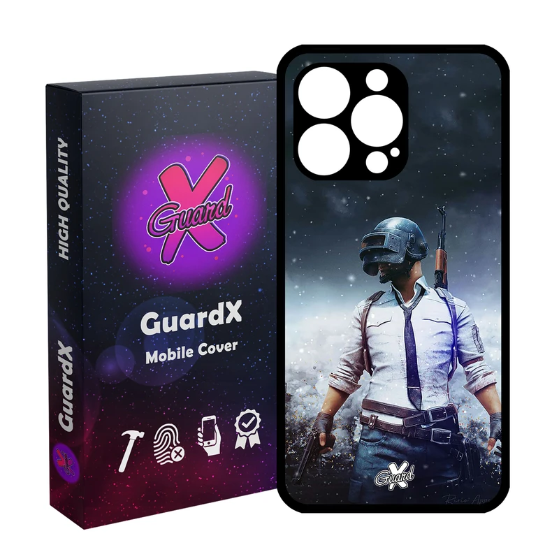 کاور گارد ایکس طرح Pubg مدل Glass10039 مناسب برای گوشی موبایل اپل iPhone 13 Pro