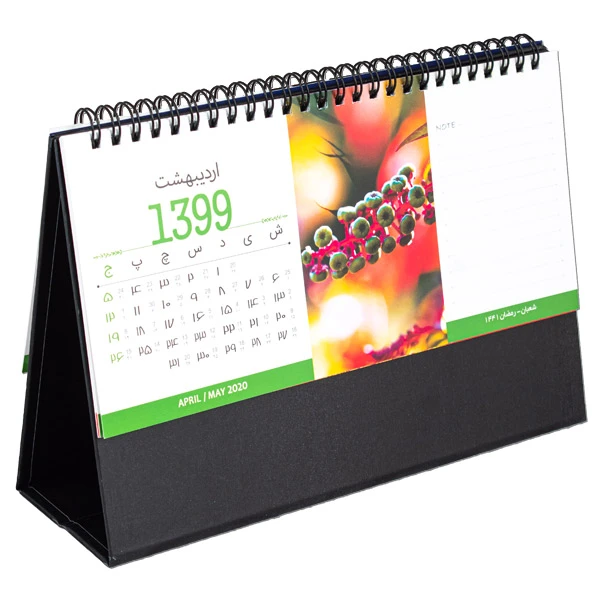 تقویم رومیزی سال 1399 طرح طبیعت دل انگیز مدل K3