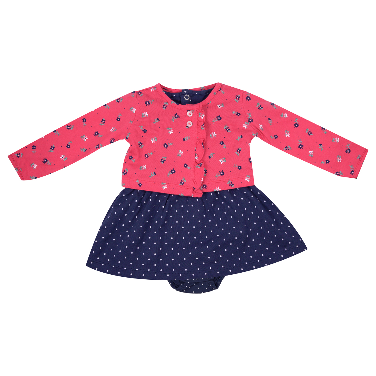 ست کت و پیراهن نوزادی دخترانه کارترز مدل 6888