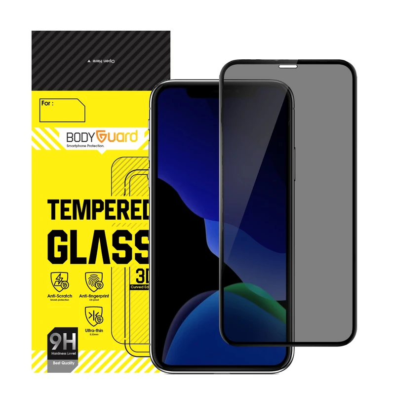 محافظ صفحه نمایش حریم شخصی بادیگارد مدل PIP مناسب برای گوشی موبایل اپل iPhone XR