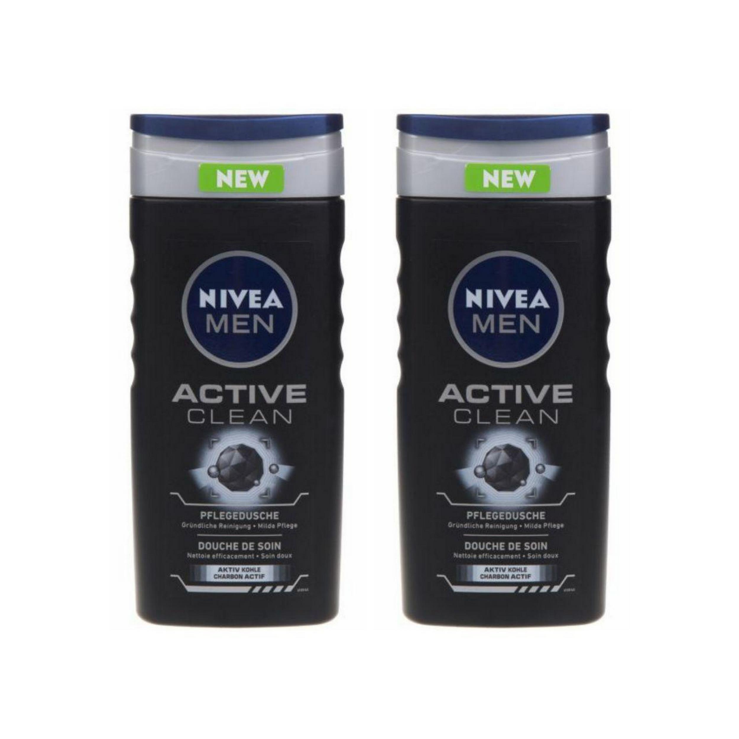 شامپو بدن نیوآ مدل Active Clean حجم 250 میلی لیتر بسته 2 عددی
