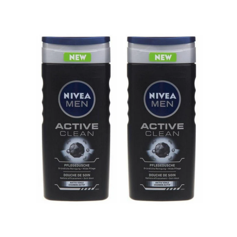 شامپو بدن نیوآ مدل Active Clean حجم 250 میلی لیتر بسته 2 عددی