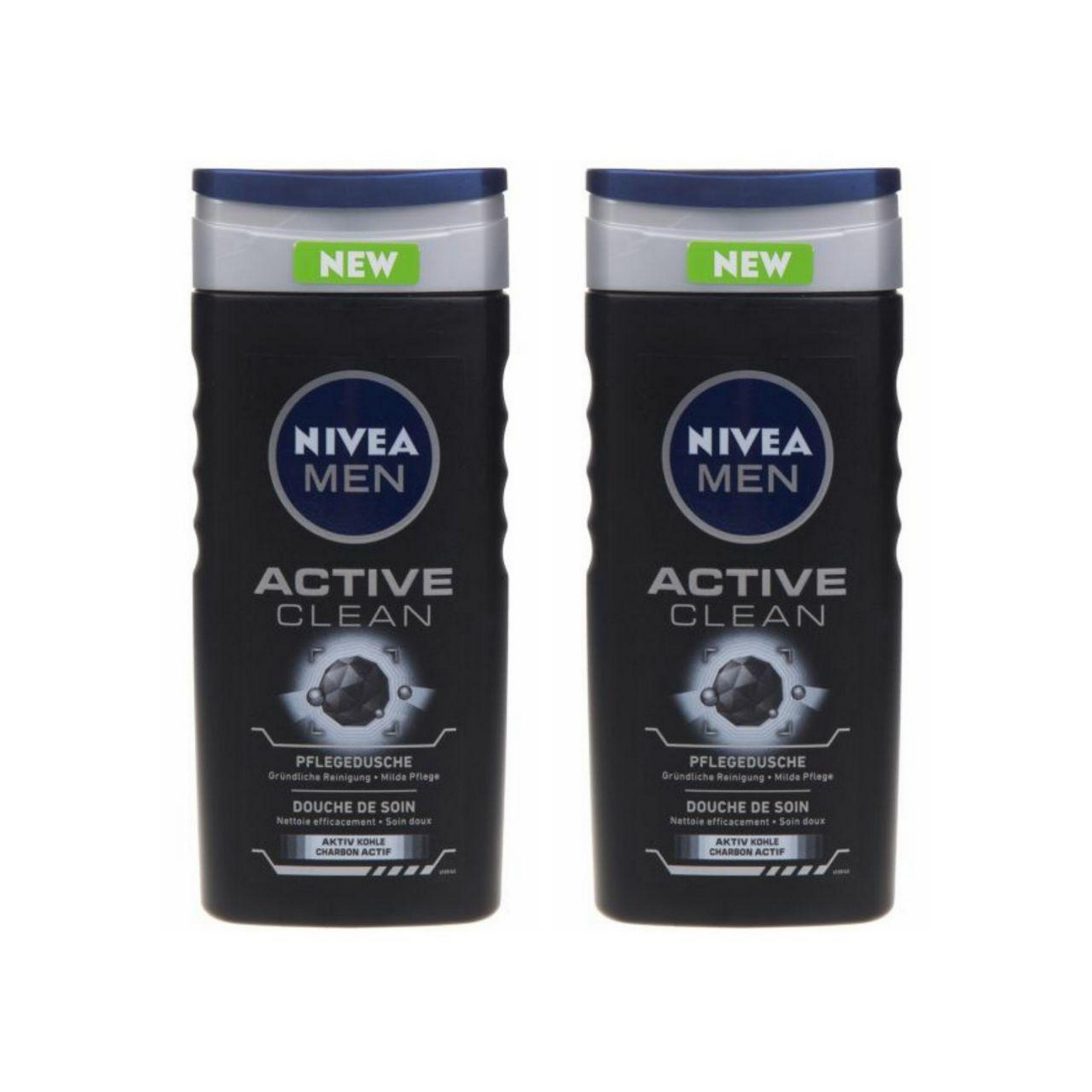 شامپو بدن نیوآ مدل Active Clean حجم 250 میلی لیتر بسته 2 عددی