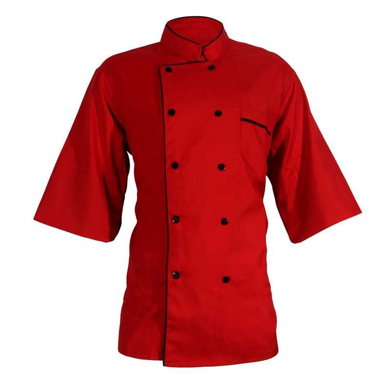 روپوش آشپزی مدل شف کد 0502 رنگ قرمز