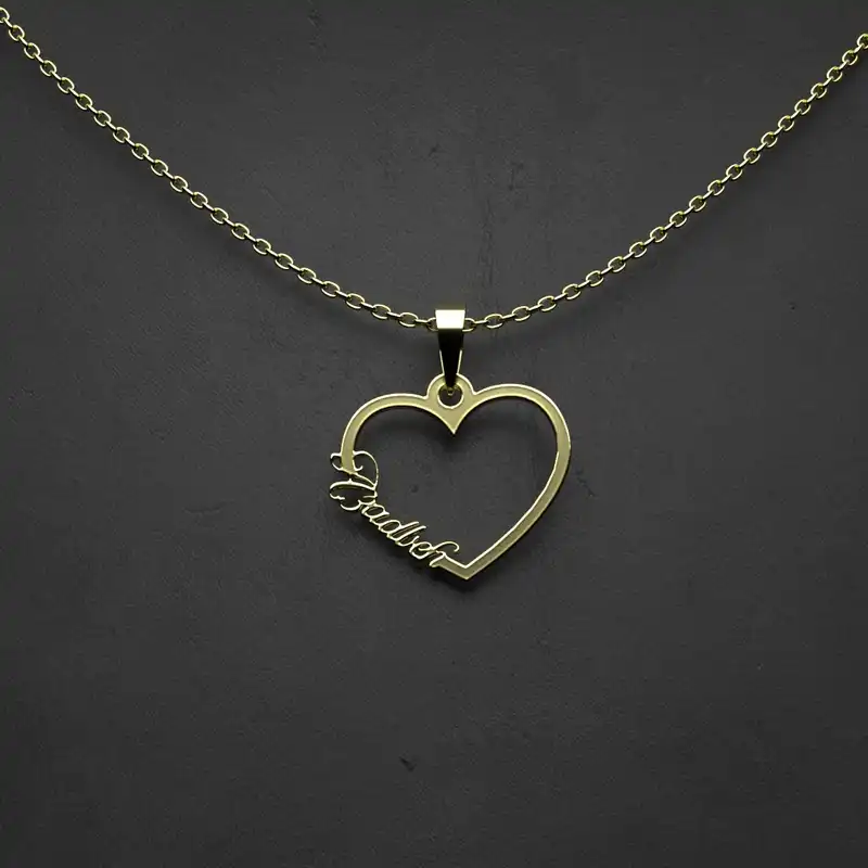 گردنبند طلا 18 عیار زنانه مدوپد مدل اسم Azadbeh کد WW2-1-1032