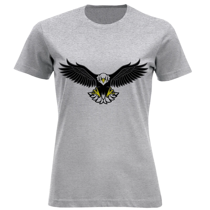 تیشرت آستین کوتاه زنانه طرح عقاب کد F326