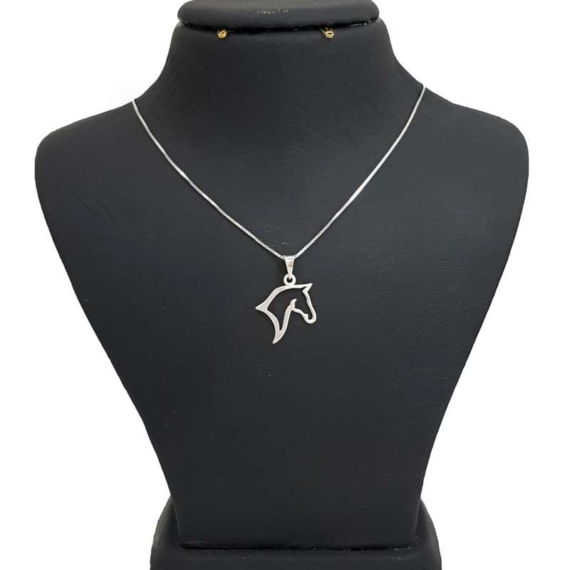 گردنبند زنانه طرح اسب کد a31 گردنبند زنانه طرح اسب کد a31