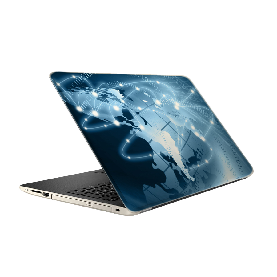 استیکر لپ تاپ تیداکس گروپ طرح شبکه مدل TIE507 مناسب برای لپ تاپ 15.6 اینچ
