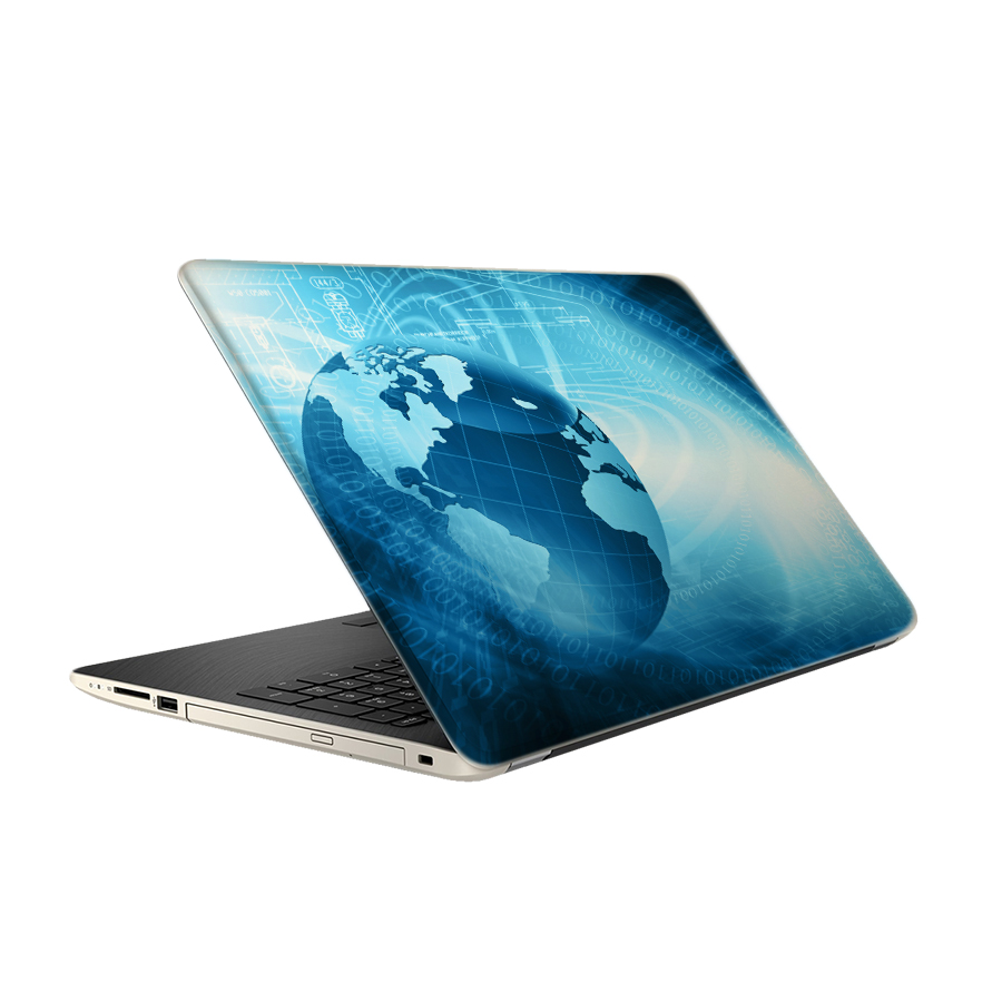 استیکر لپ تاپ تیداکس گروپ طرح کره زمین مدل TIE508 مناسب برای لپ تاپ 15.6 اینچ