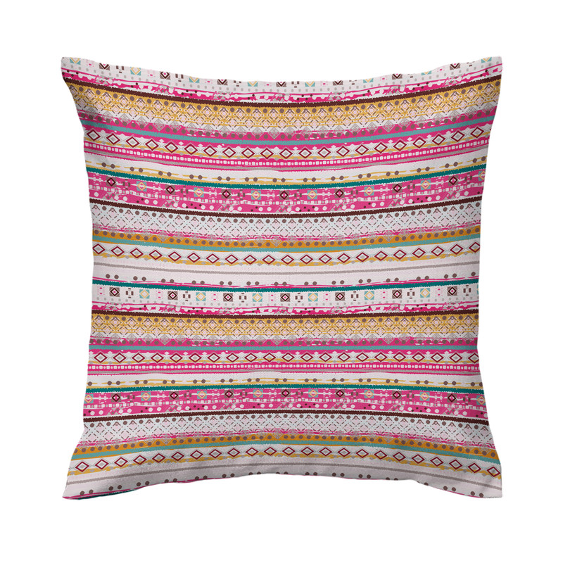 کاور کوسن طرح راه راه هندسی کد 346 کاور کوسن طرح راه راه هندسی کد 346