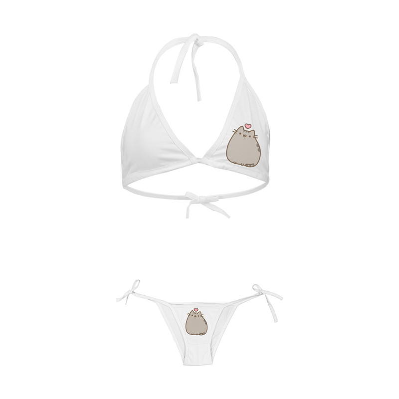 ست شورت و سوتین زنانه طرح گربه کد 36