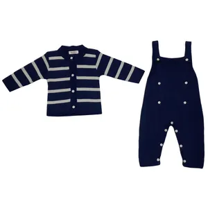 ست ژاکت و سرهمی نوزادی مدل 5002