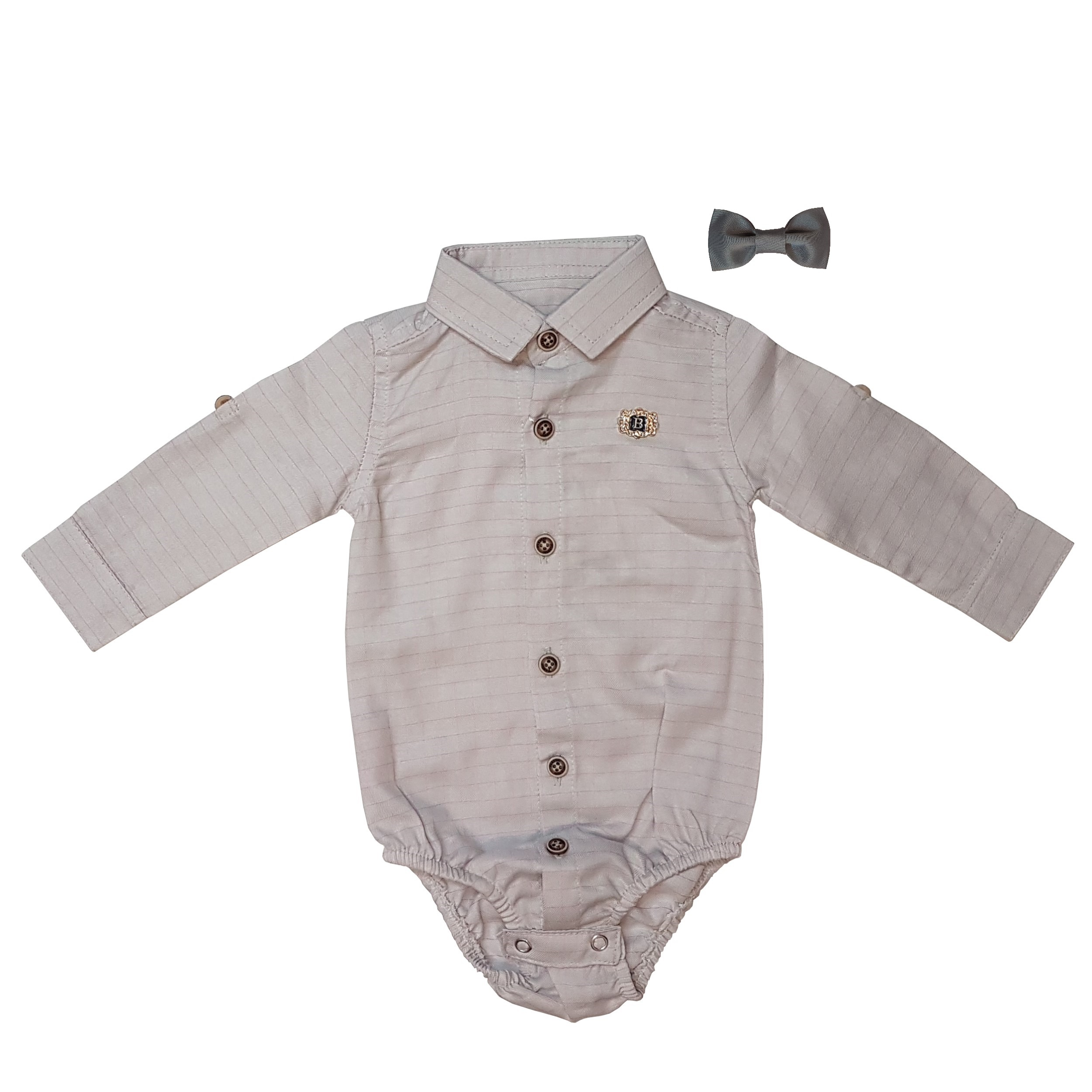 ست بادی و پاپیون نوزادی پسرانه کد 01111